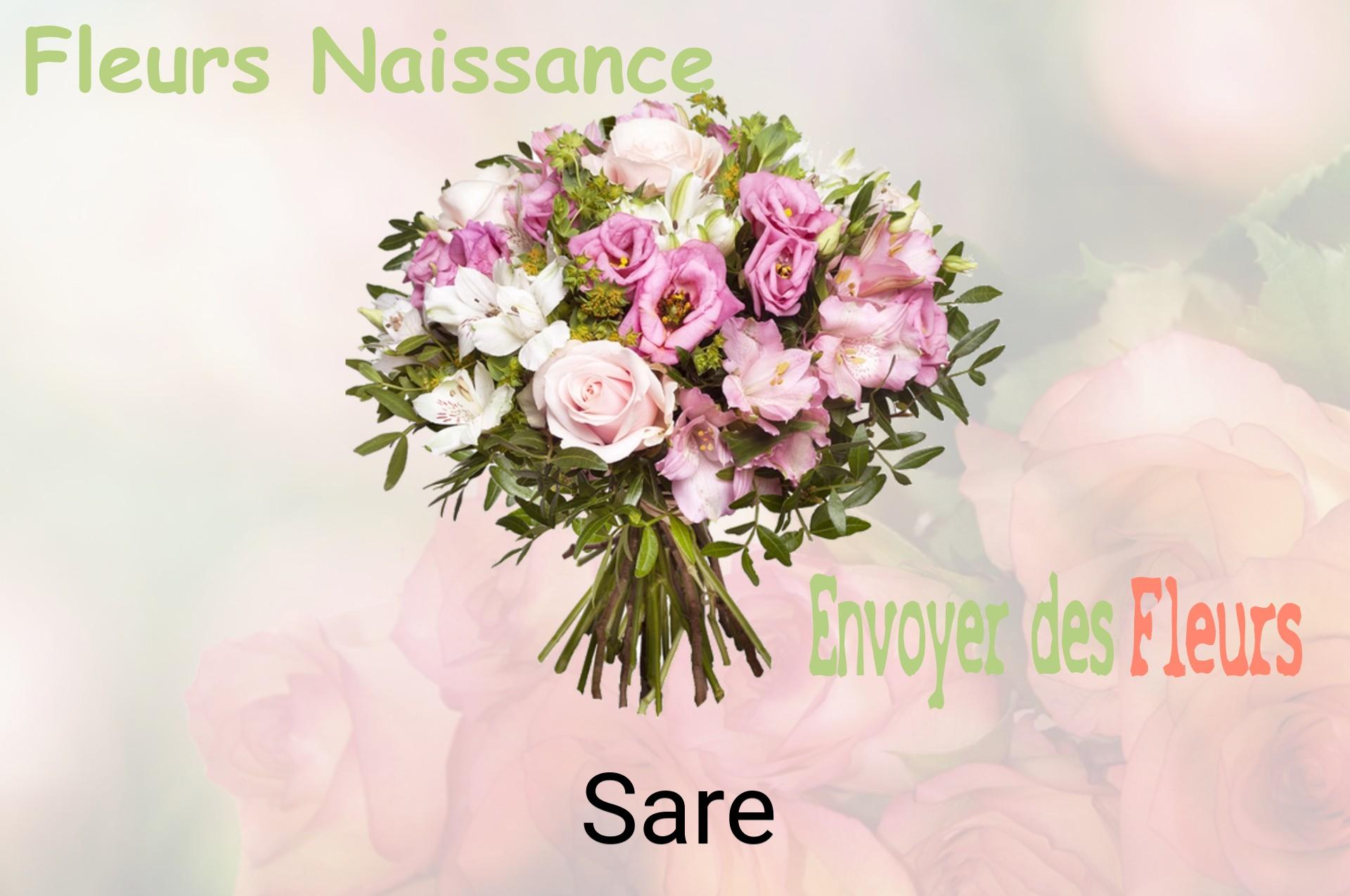Bouquet de fleurs de naissance livré à Sare